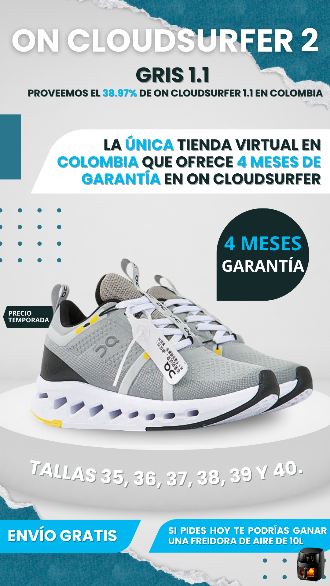 Tenis On Cloudsurfer 2