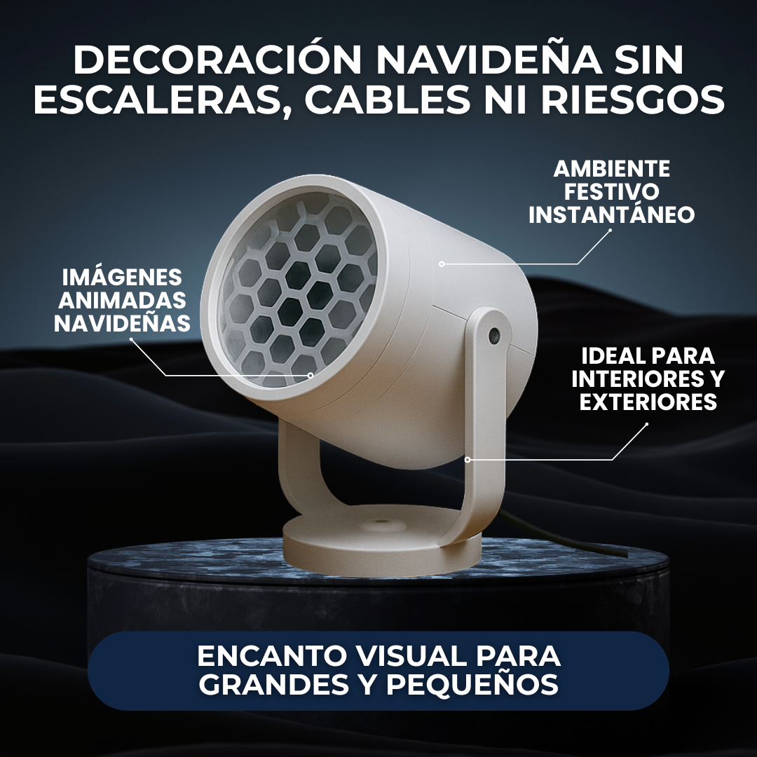 Proyector Holográfico de Figuras Navideñas