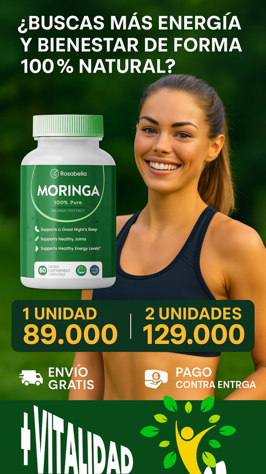 Moringa Americana 60 Cápsulas (800mg) producto importado