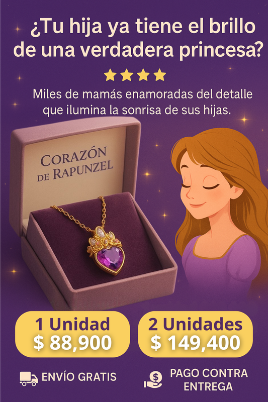 Collar Corazón de Rapunzel