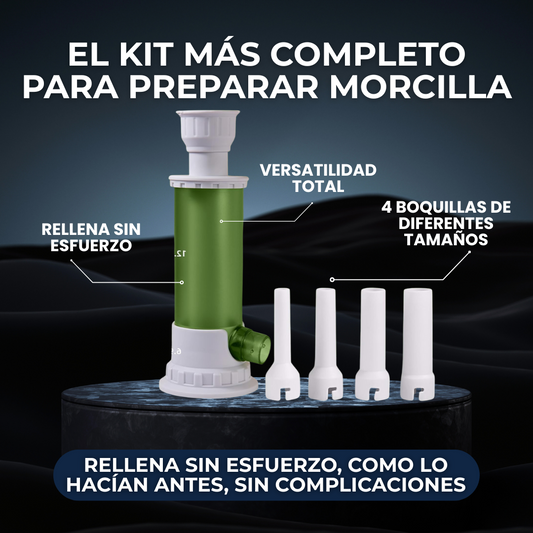 Embutidora Casera para Preparar Morcilla con 4 Boquillas