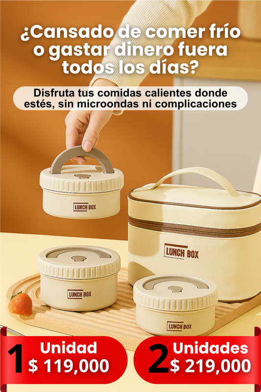 Pack Lonchera Termica Aislante de 4 Piezas
