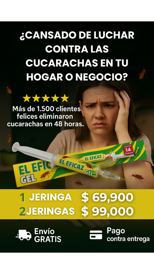 Veneno en Gel Mata Cucarachas