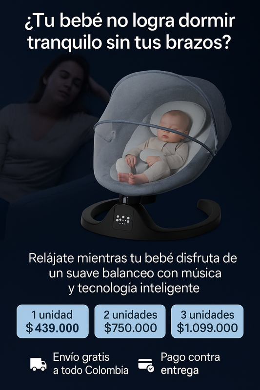 Silla Mecedora Eléctrica Reclinable para Bebé